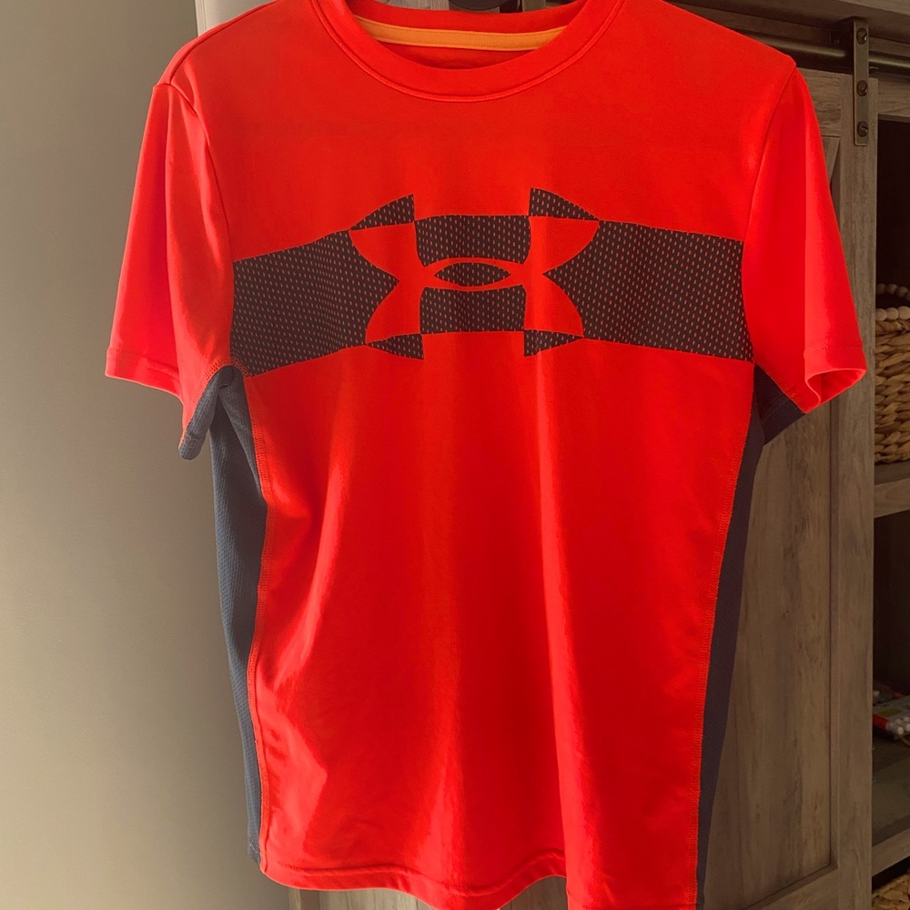 Under Armour YXL short sleeve shirt Neon Orange